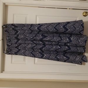 Magic  womens blue  and  white  maxi  skirt